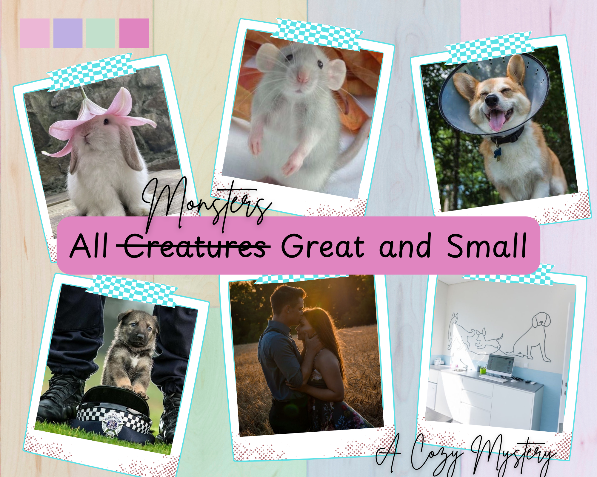 Pastel Aesthetic Moodboard Photo Collage